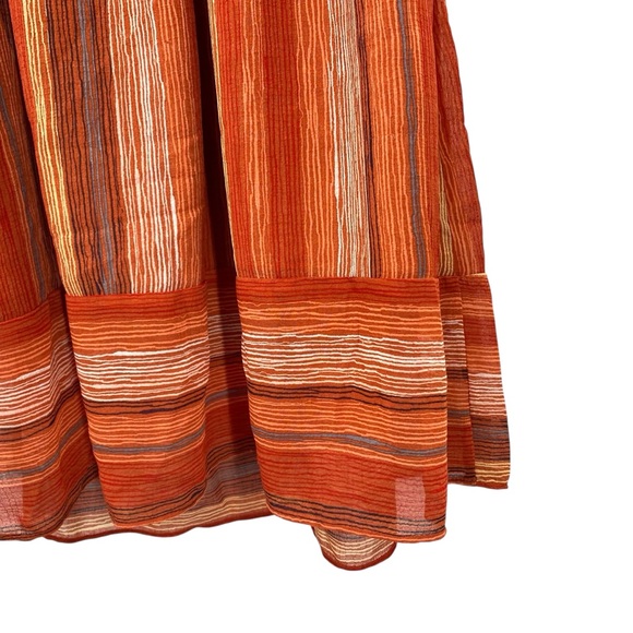 Mossimo Orange Off Shoulder Flowy Midi Dress - Picture 11 of 14